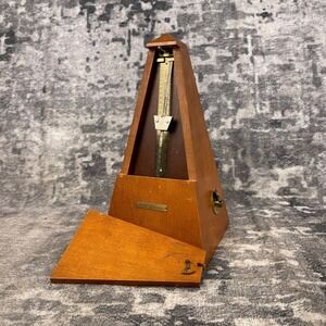 Vtg Seth Thomas Wood Metronome USA Music Decor Repair Parts Dark Academia